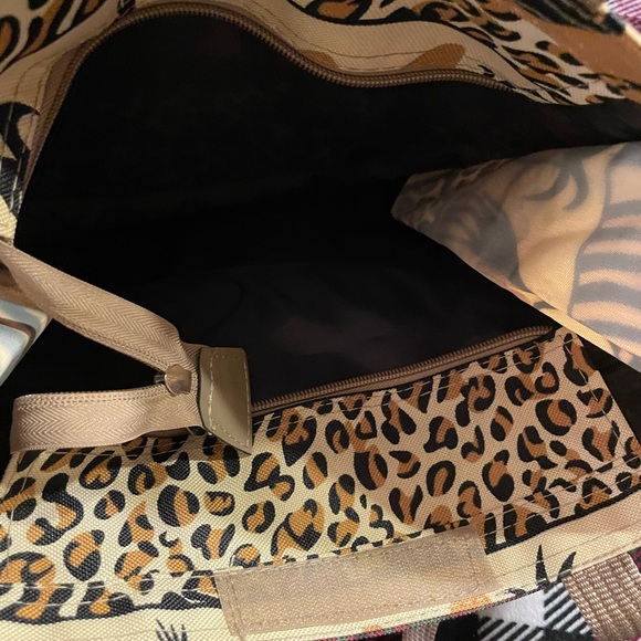Safari Animal Print Tote New No Tags beautiful - Picture 7 of 11
